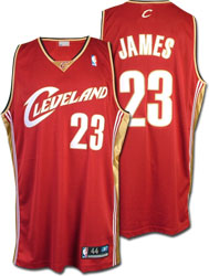 Lebron James Road Red Jersey