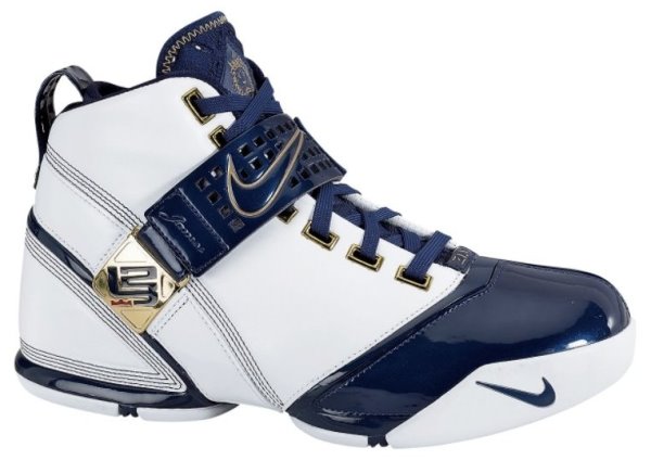 lebron shoes blue and white